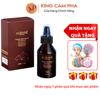 [ TẶNG MŨ Ủ TÓC ] Tinh Dầu Dưỡng Tóc Aurane Chai Tròn Hương Macadmia Oil 125ML