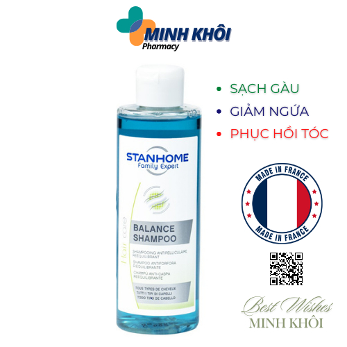 Dầu gội sạch gàu và giảm ngứa da đầu Stanhome Family Expert Balance Shampoo 200ml