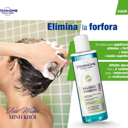 Dầu gội sạch gàu và giảm ngứa da đầu Stanhome Family Expert Balance Shampoo 200ml