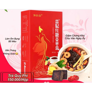 Trà quý phi_trà gừng đường nâu táo đỏ