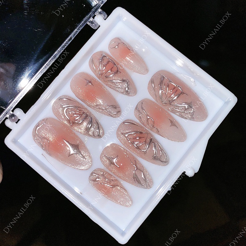 Ảnh thật Nailbox móng tay giả mẫu mới 099