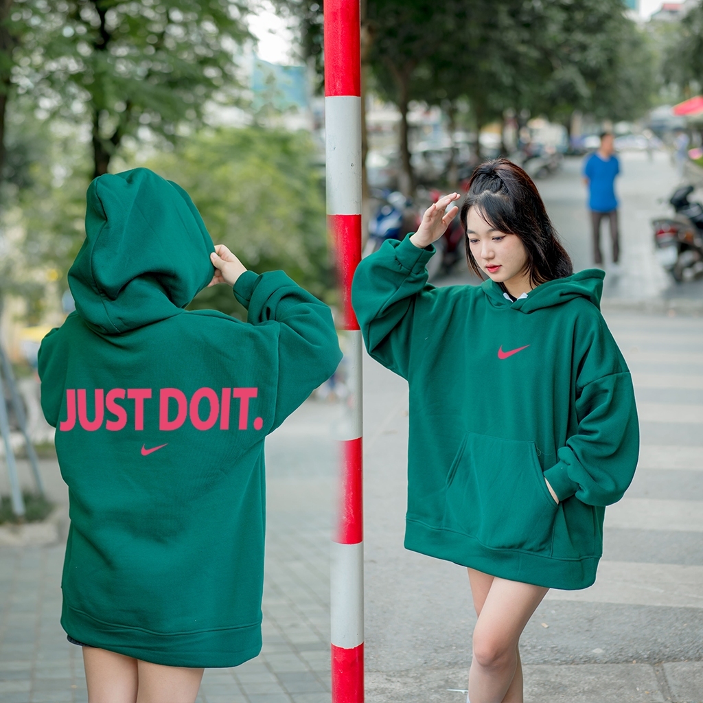 Áo Hoodie Jusst DO IT Form Rộng Full 5 màu khoá / trơn