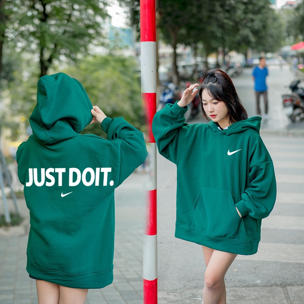 Áo Hoodie Jusst DO IT Form Rộng Full 5 màu khoá / trơn