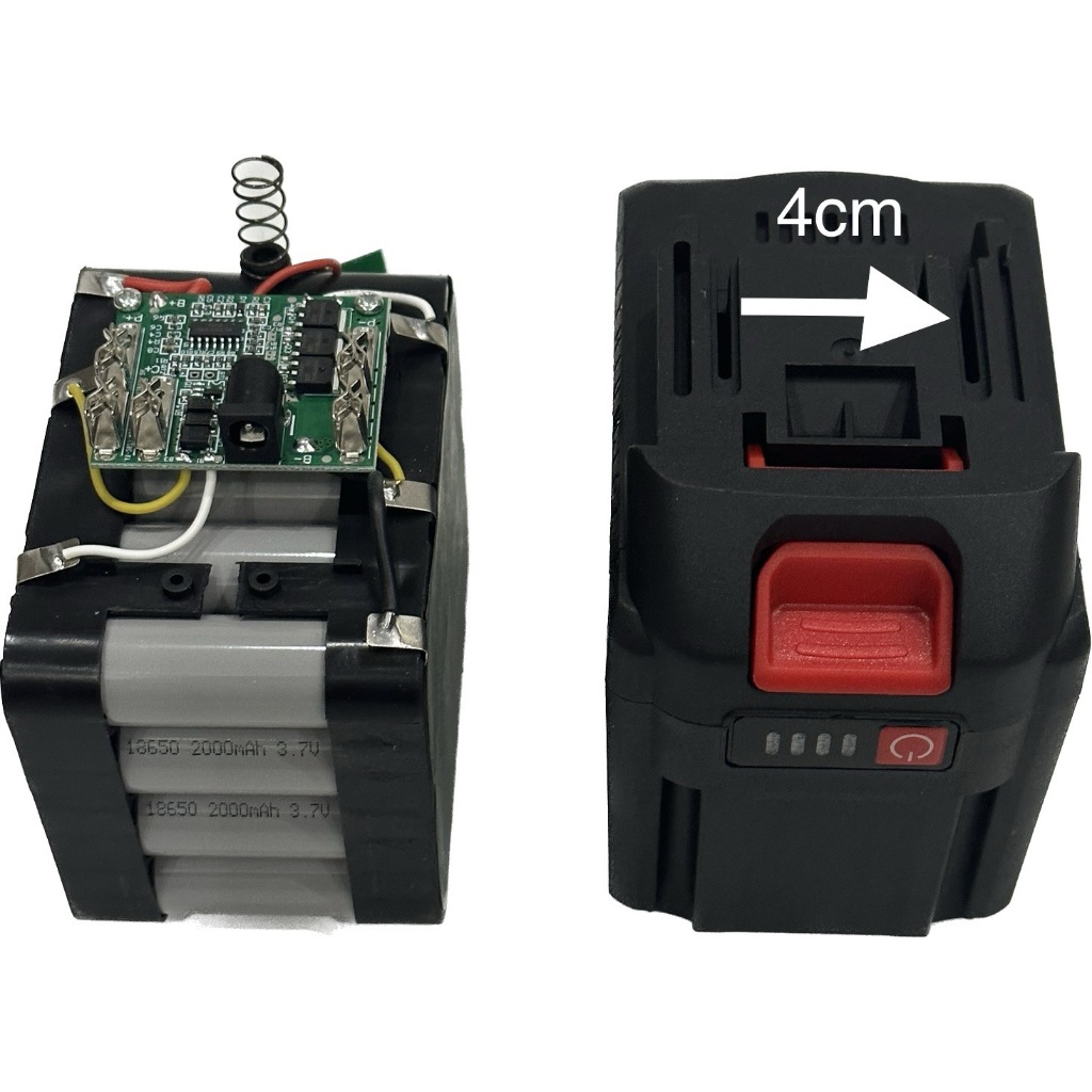 Pin đóng 20 cell Makita 5s4p 18v - 21v Chân pin phổ thông M21 có đèn led báo pin