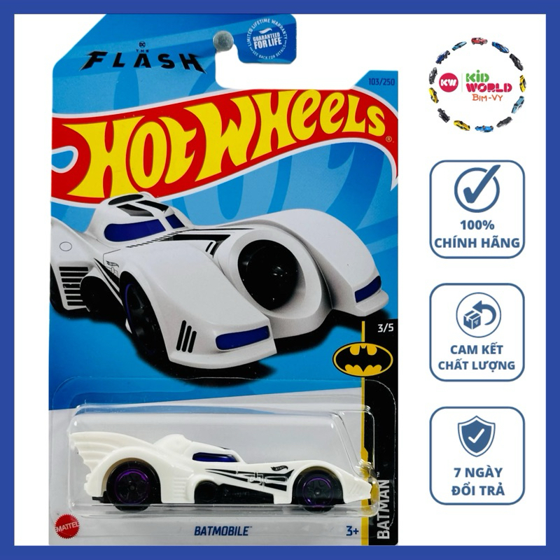 Xe mô hình Hot Wheels basic Batman Batmobile HKJ74.