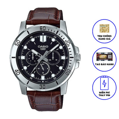 Đồng hồ nam dây da Casio MTP-VD300L-1EUDF chính hãng