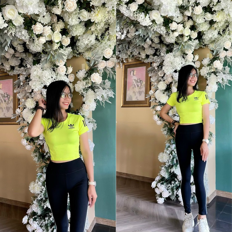 Set Bộ đồ tập gym nữ, quần áo tập gym yoga, chạy bộ, aerobic nữ kín đáo trẻ trung