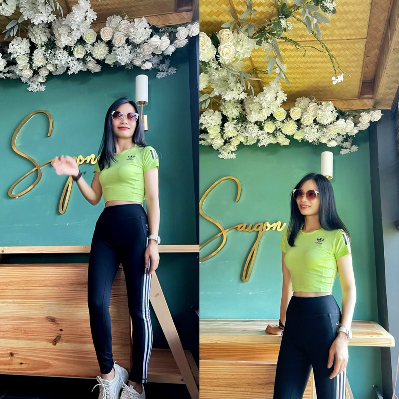 Set Bộ đồ tập gym nữ, quần áo tập gym yoga, chạy bộ, aerobic nữ kín đáo trẻ trung