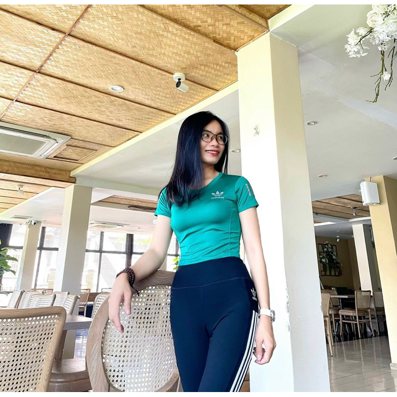 Set Bộ đồ tập gym nữ, quần áo tập gym yoga, chạy bộ, aerobic nữ kín đáo trẻ trung