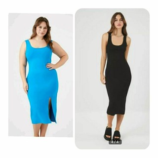 (Size XS, M & 1X) Đầm thun dày mịn xuất dư, F21