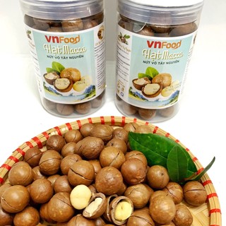 Hạt macca organic tây nguyên sấy chín nứt vỏ 500gr vnfood