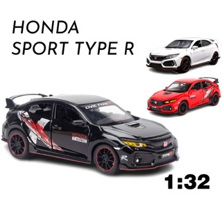 Mô hình xe ô tô Honda sport Civic Hatchback type R tỉ lệ 1:32 bằng kim loại