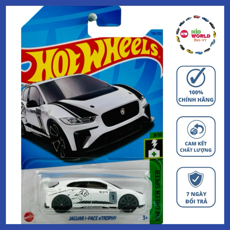 Xe mô hình Hot Wheels basic Jaguar I-Pace eTrophy HKK25.