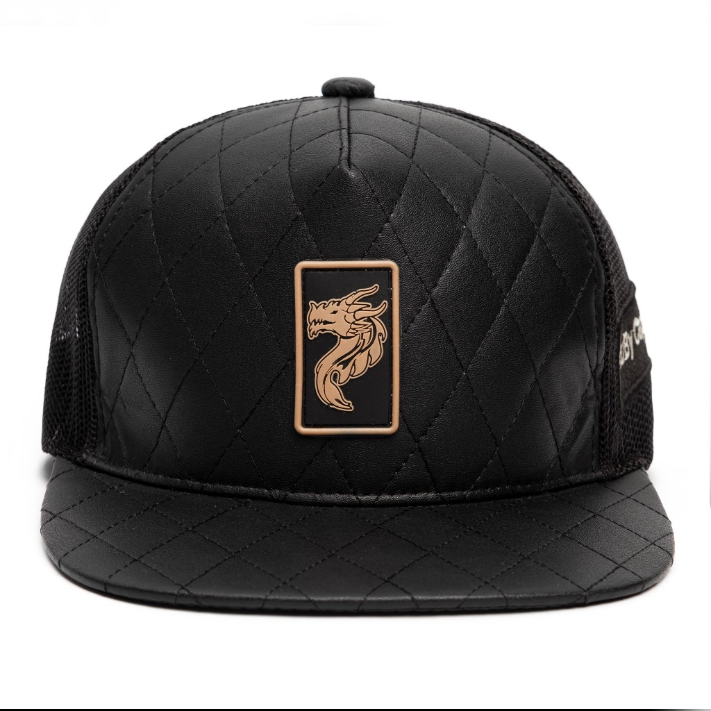 NÓN SNAPBACK - DA CHẦN CAO CẤP PHỐI LƯỚI LOGO CAO SU CAO CẤP - RB01