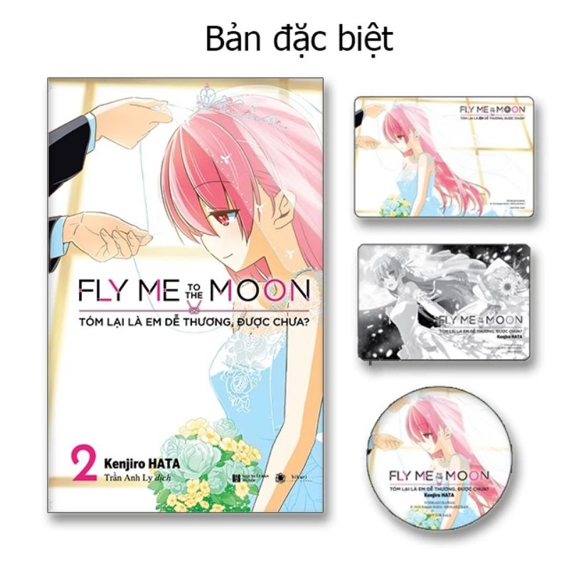 Phụ kiện Fly me to the moon 1,2 - huy hiện postcard unseal đi kèm