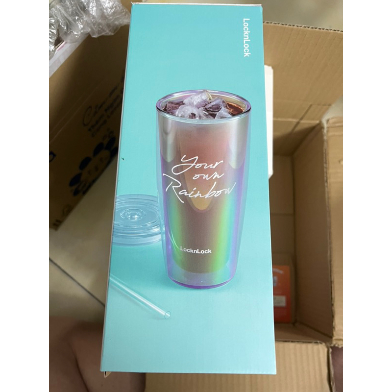 Ly nhựa locknL 2 lớp 7 màu