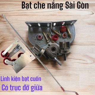 Combo phụ kiện bạt cuốn/bạt thả quay tay có hộp đỡ giữa