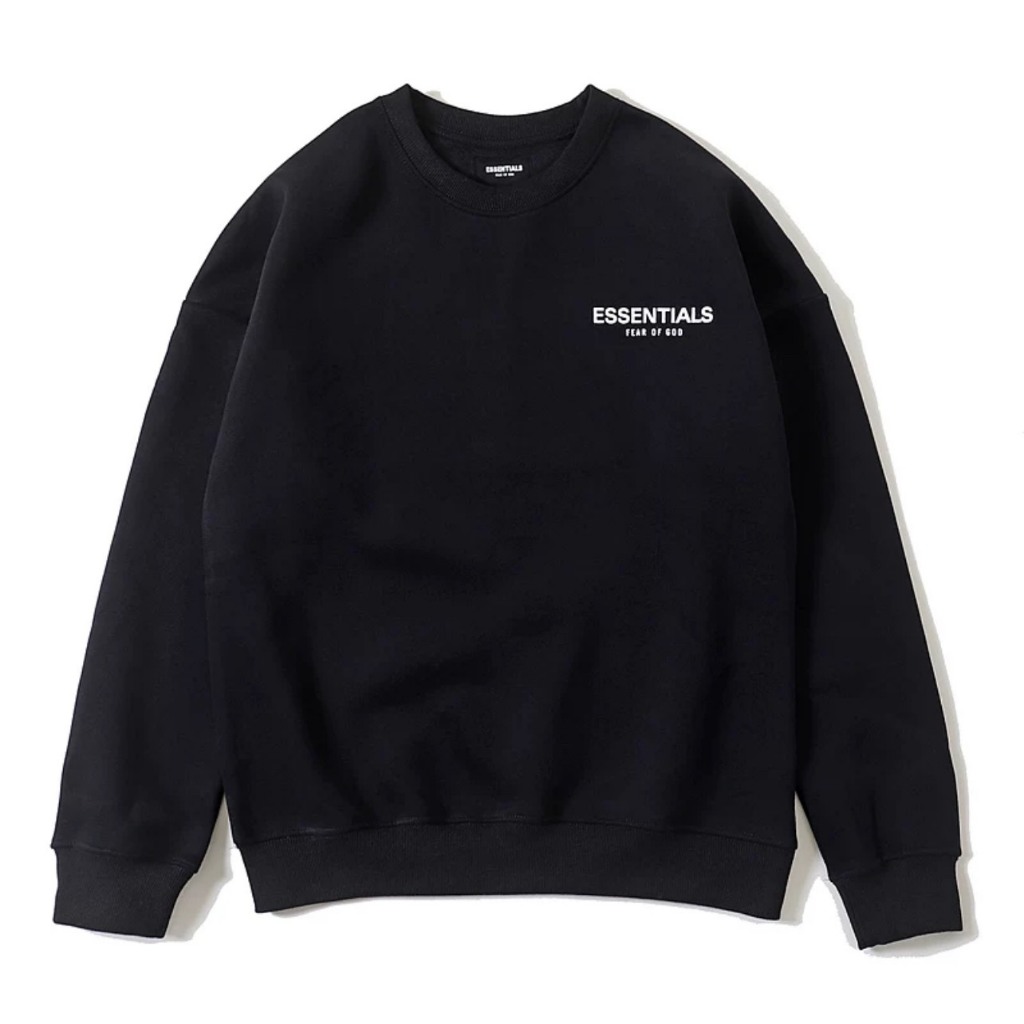 Áo sweater Essentinal 951 chính hãng khoác nỉ dài tay unisex, Áo swt Adidas nam nữ form rộng Latizia.vn