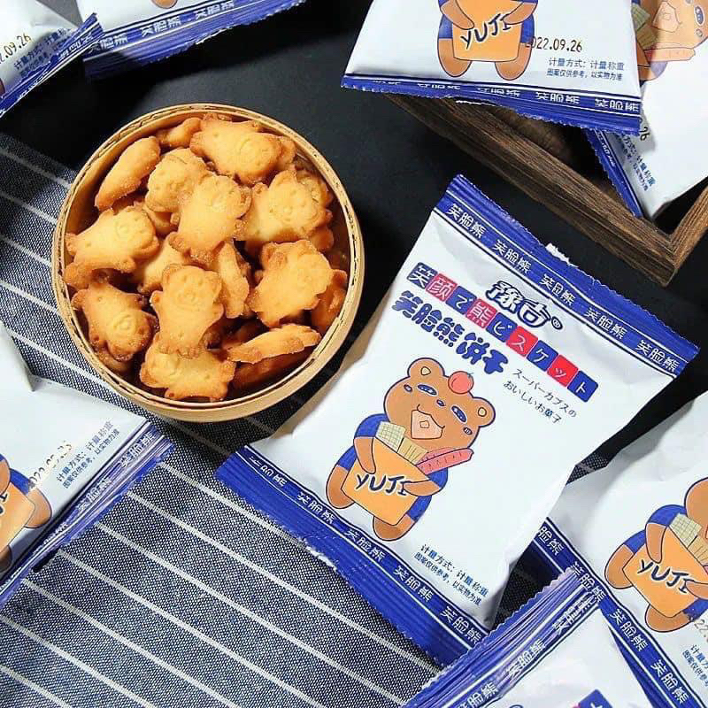 Bánh Quy Lúa Mạch Hình Chữ Giòn Thơm Set 10 Gói
