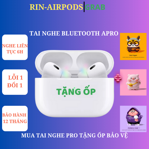 Tai Nghe Bluetooth Không Dây Pro 2 Cao Cấp Định Vị Đổi Tên Tự Động Kết Nối, Lôi 1 Đôi 1 30 ngày_PY