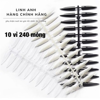 Móng tập vẽ hoạt hình, móng tập nail giả, móng nhọn tập vẽ 240 móng