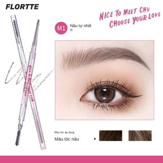 Bộ Bút Chì Vẽ Lông Mày Siêu Bền Chống Thấm Nước Không Phai Màu Flortte Dành Cho Người Mới Bắt Đầu