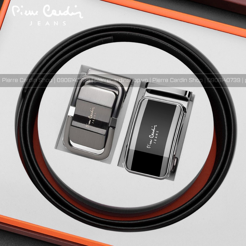 Bộ 2 mặt thắt lưng nam Pierre Cardin PC046