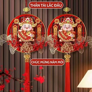 Dải treo Thần tài Lắc đầu gọi tài lộc - Thần tài Tết cầu may mắn, tài lộc