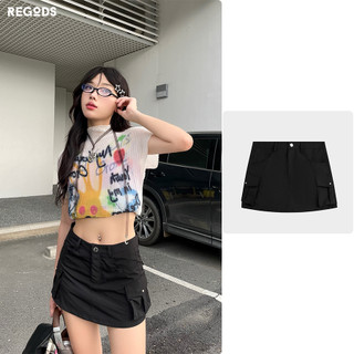 Chân váy ngắn túi hộp cạp trễ Mini Skirt Box Regods ( có quần bảo hộ )