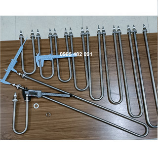 Top 1 Điện trở U đơn Thanh nhiệt đun nước 220V 380V Maiso các loại chiều dài ren 16 inox 304