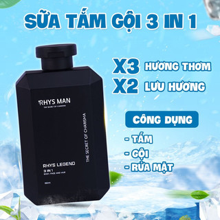 [Bộ Quà Tặng] - Combo tắm gội LỊCH LÃM Rhys Man