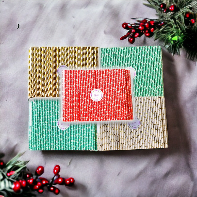 🎊🎉500 ỐNG HÚT GIẤY TRANG TRÍ ĐỦ MÀU XINH XẮN