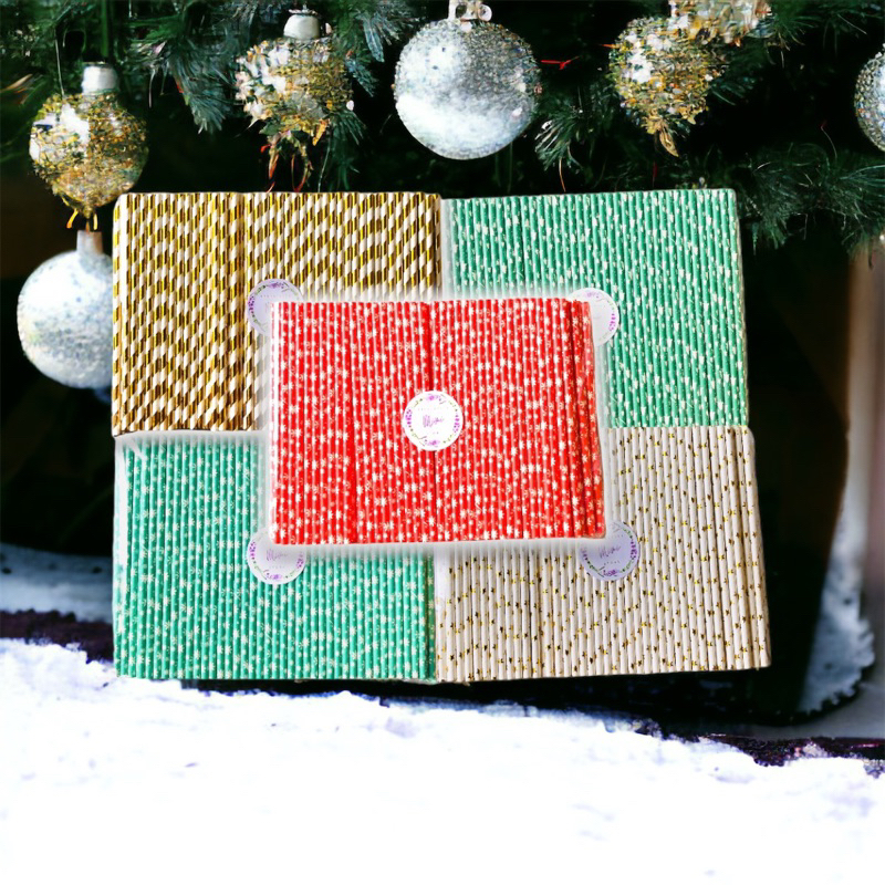 🎊🎉500 ỐNG HÚT GIẤY TRANG TRÍ ĐỦ MÀU XINH XẮN