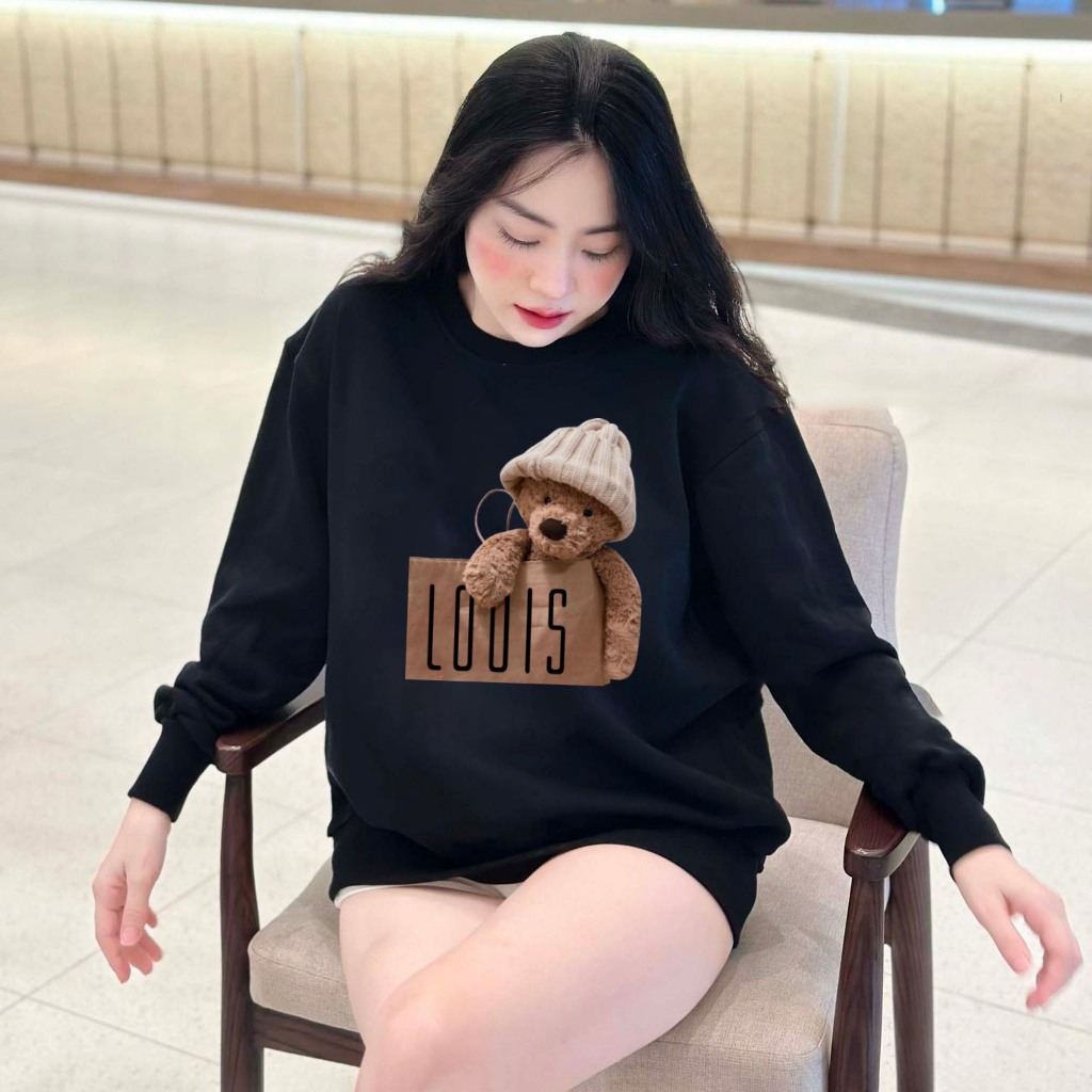 Áo nỉ nam/nữ thu đông chất vải nỉ chân cua dài tay trẻ trung