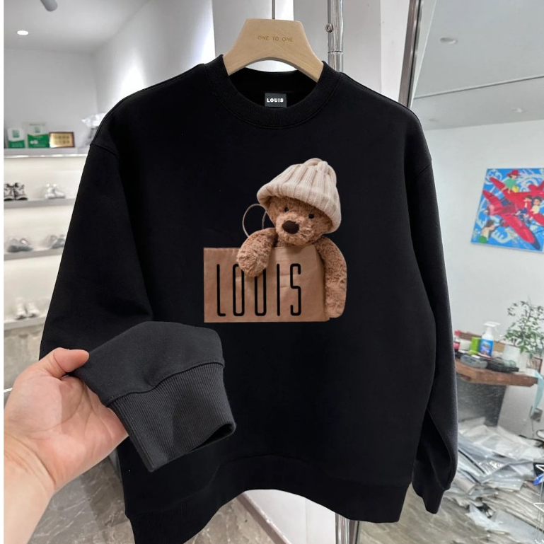 Áo nỉ nam/nữ thu đông chất vải nỉ chân cua dài tay trẻ trung