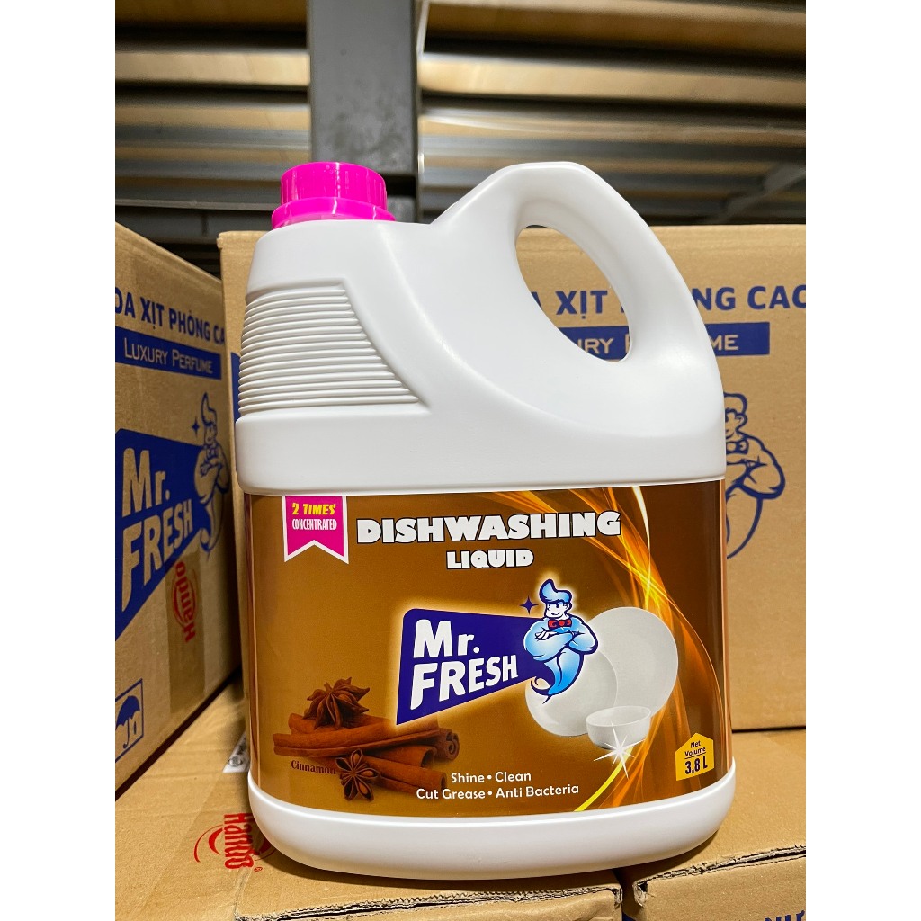 Nước rửa bát siêu đậm đặc an toàn Mr Fresh Korea 3,8L