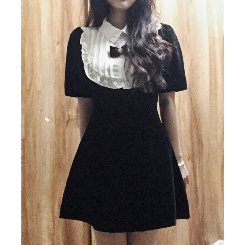 Pass váy tiểu thư nhung