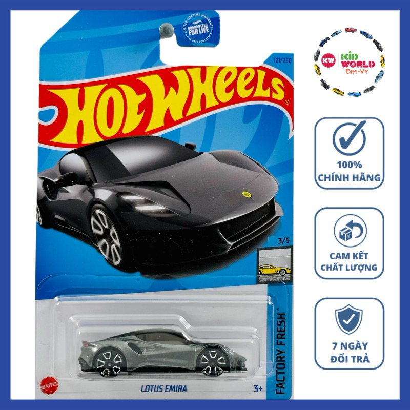 Xe mô hình Hot Wheels basic Lotus Emira HKK78.