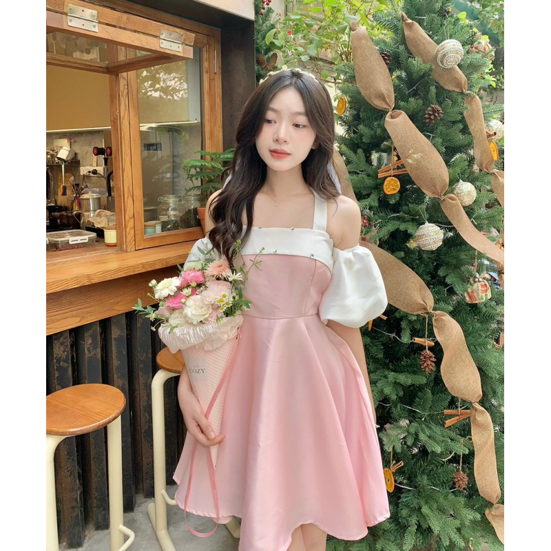 🌿ĐẦM - VÁY TAFTA TIỂU THƯ TAY BỒNG *WONDER DRESS*