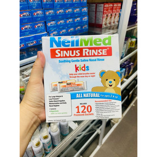 (có bill nhập) Hộp 120 Gói Muối Rửa Mũi Neilmed Sinus Rinse - hàng Mỹ