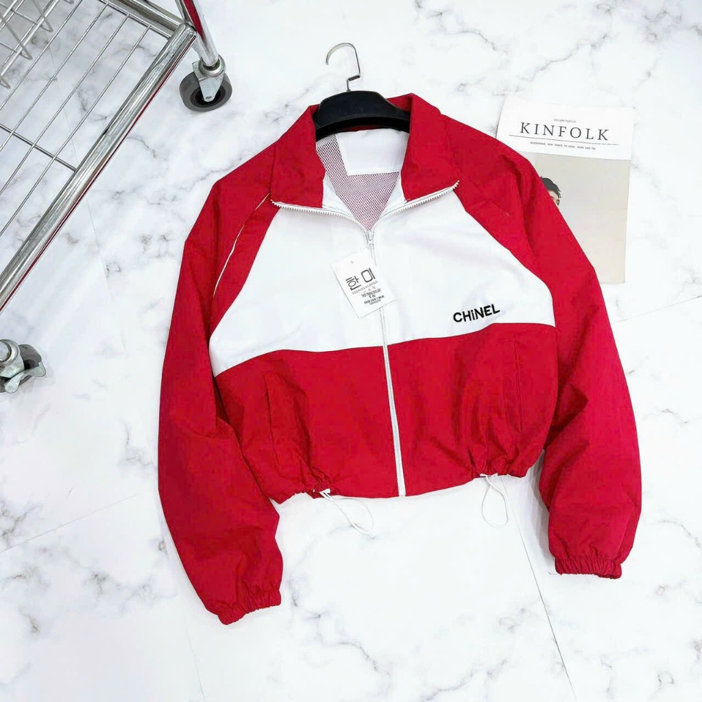 Áo Khoác Kiểu, Áo Khoác Dù Dáng Cộc Croptop Tay Dài Thời Trang Nữ Trẻ Trung Năng Động eQ-032