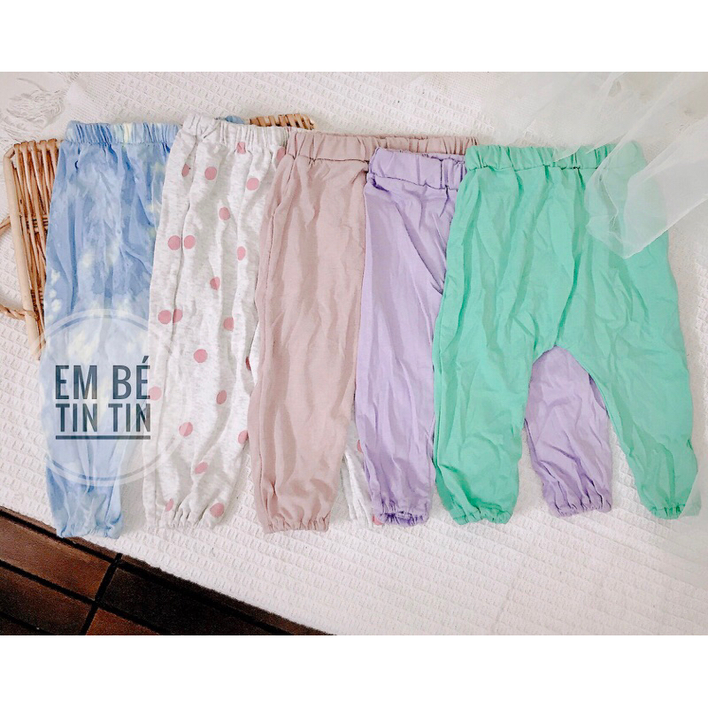 Quần cotton đũng rộng cho bé