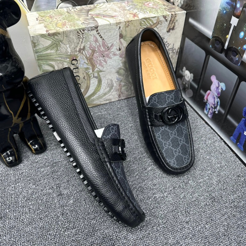 Giày lười nam Gc mũi ngắn mẫu mới thu đông 2023