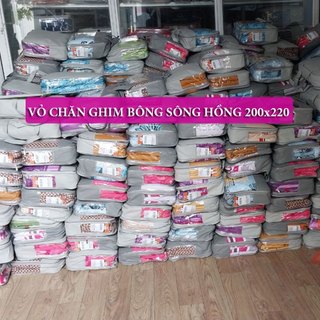 Vỏ chăn xuân thu Sông Hồng 100% cotton 200x220cm có khóa kéo lồng ruột