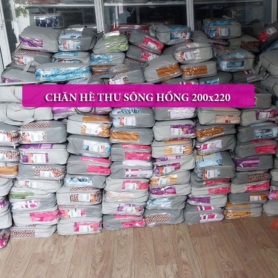Chăn hè Sông Hồng vải 100% cotton kích thước 200x220cm