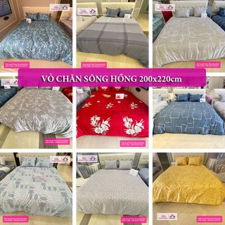 Vỏ chăn Sông Hồng 200x220cm chính hãng 100% cotton dòng Basic