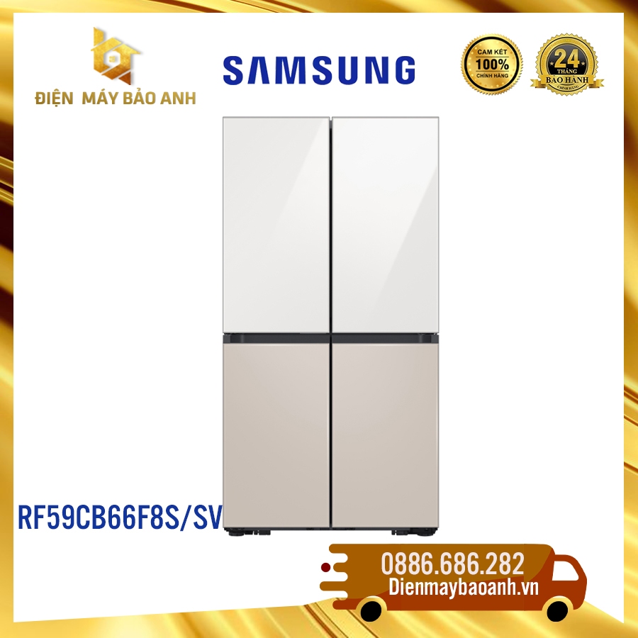 Tủ lạnh Samsung 648 lít RF59CB66F8S/SV – Multi Door Bespoke, Bảo hành chính hãng 24 tháng