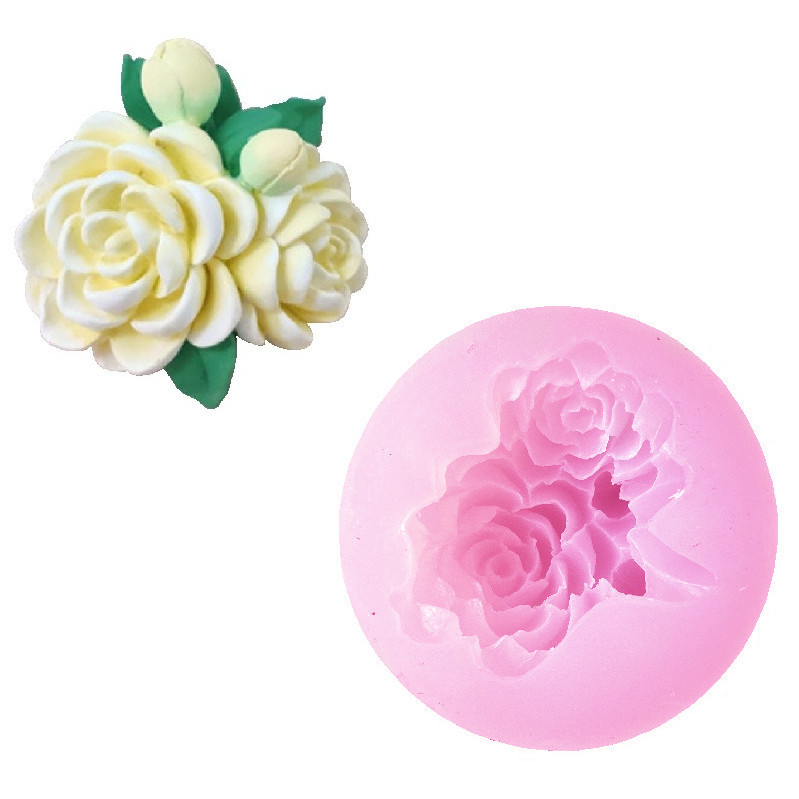 Khuôn Silicon Rau Câu 4D Chùm Hoa Đẹp