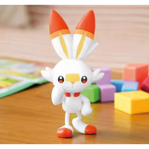 Mô Hình Lắp Ráp Pokemon SCORBUNNY Pokepla Collection Quick 05 Chính hãng Bandai