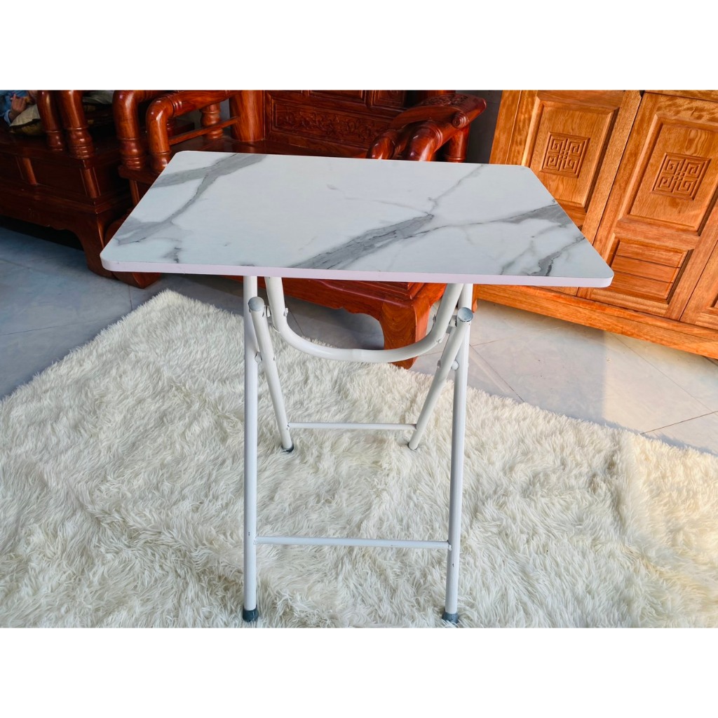 Bàn học chân cao 73cm gấp gọn kích thước 40/60